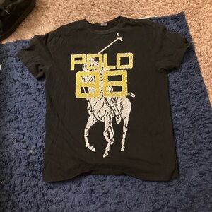 Vintage Black Polo Graphic T-Shirt